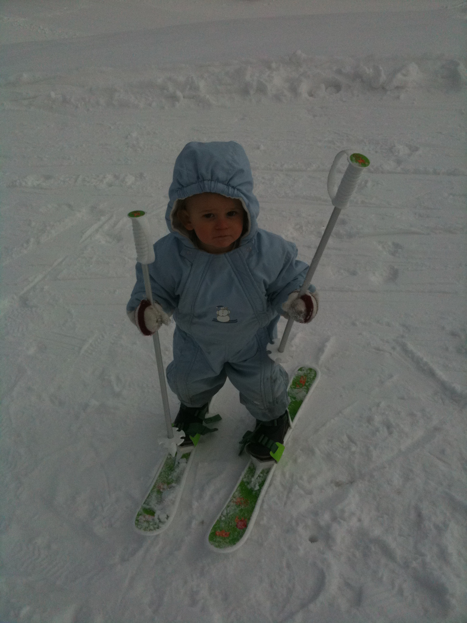 Arvian first time on skis